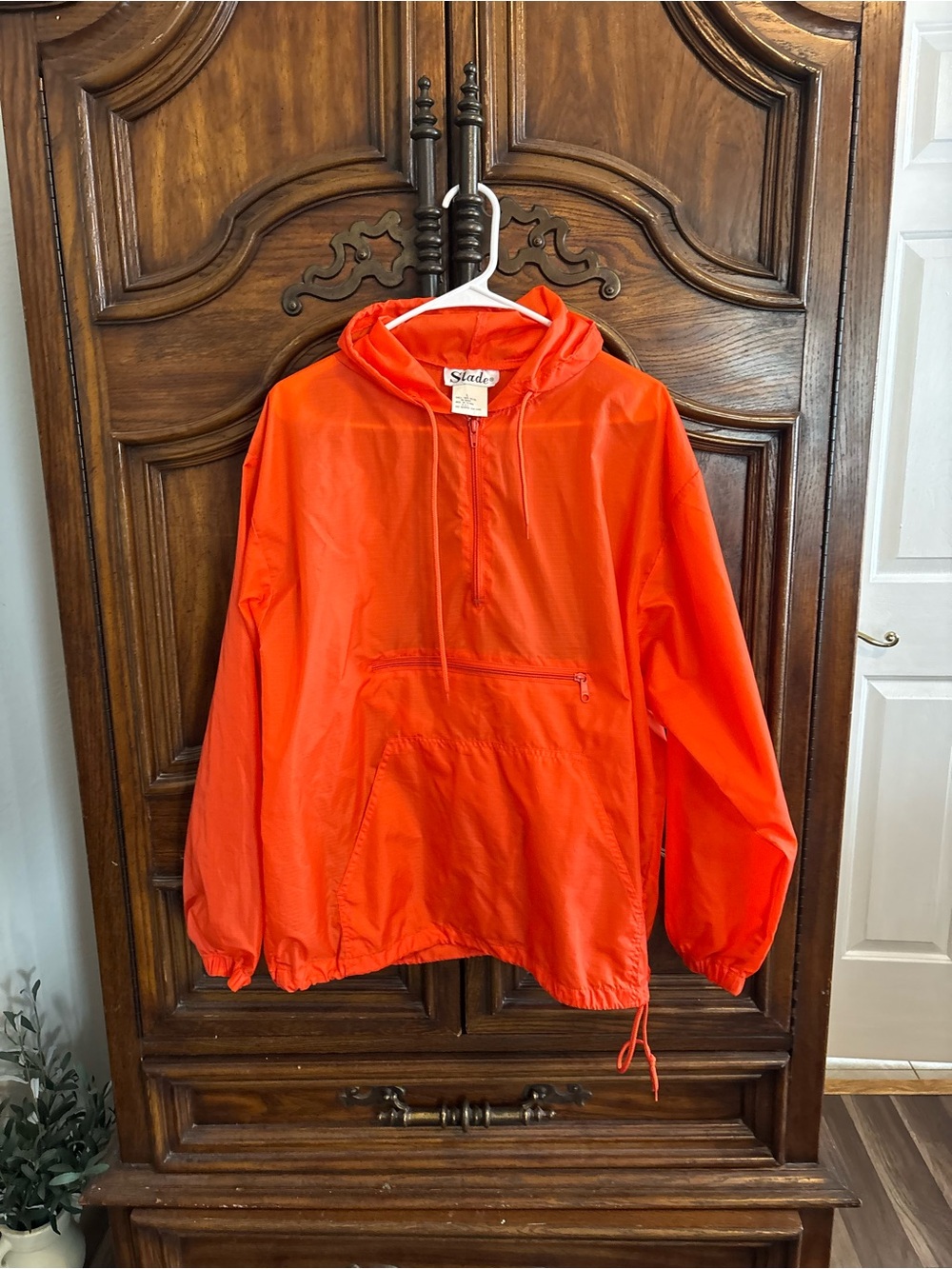 Slade Orange nylon anorak jacket